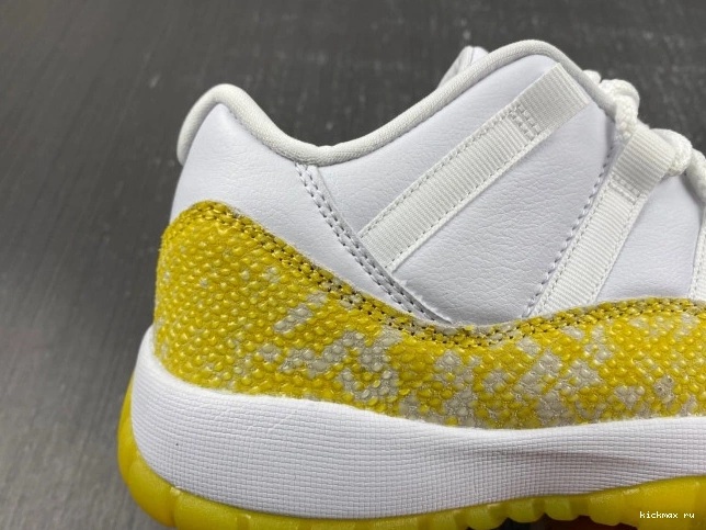 Rep MAX Yellow Low AH7860-107 Air Jordan 11 WMNS Snakeskin 0816